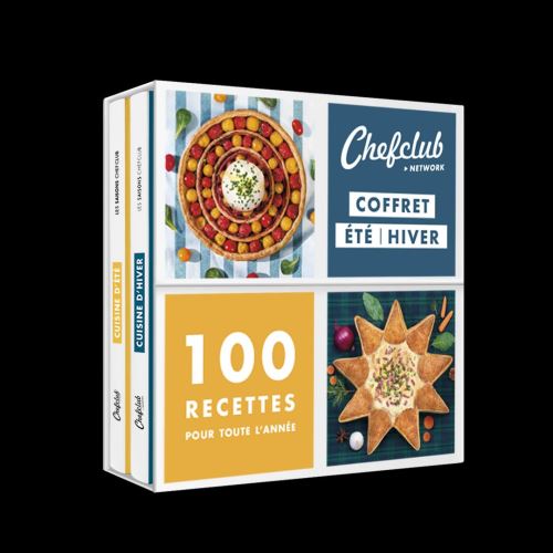 Coffret été-hiver 100 recettes pour toute l'année - Coffret - Chefclub -  Achat Livre