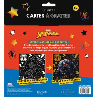 SPIDER-MAN - Les Ateliers Disney - Cartes à gratter - Marvel