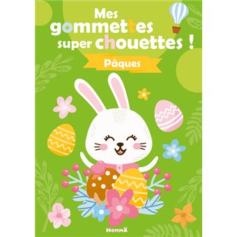 Mes gommettes super chouettes ! Pâques (Fond vert)