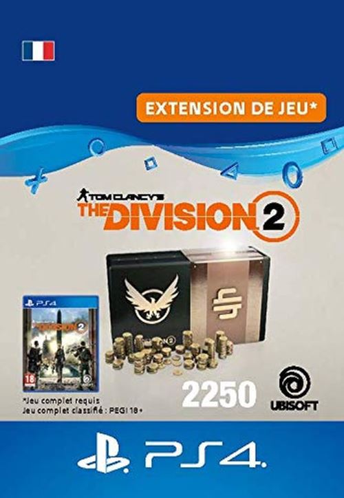 Code de téléchargement Tom Clancy's The Division 2 Pack de 2250 Crédits Premium PS4