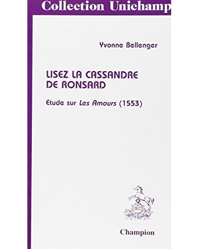 Ronsard les amours de cassandre