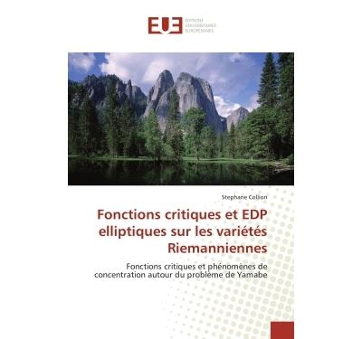 Fonctions critiques et edp elliptiques sur les varietes riem