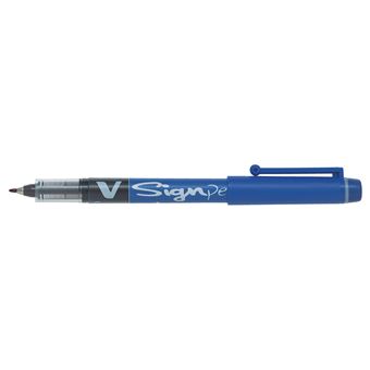 Feutre d'écriture Pilot VSignPen Bleu pointe moyenne - 1