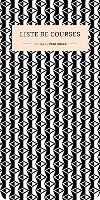 Liste de courses – Noir et blanc