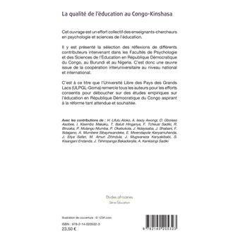 La qualité de l'éducation au Congo-Kinshasa