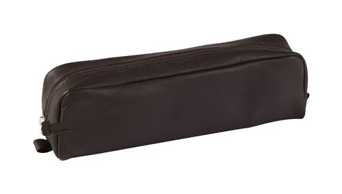 CLAIRFTN RDC5 TROUSSE RECT CUIR MARRON