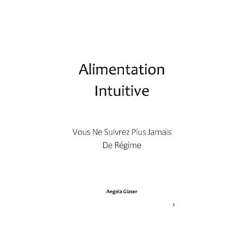 Alimentation Intuitive