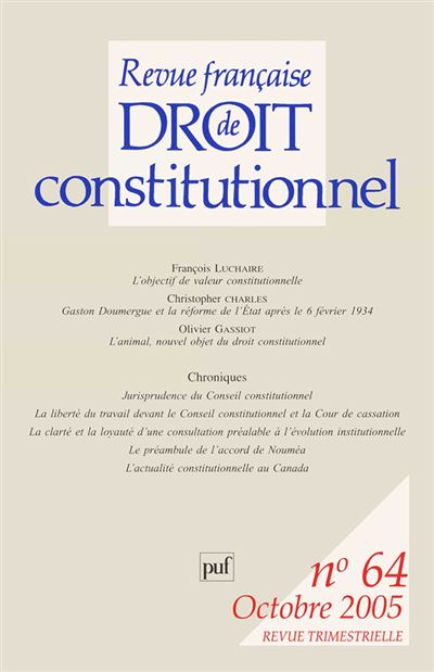 RFDC 2005, n° 64