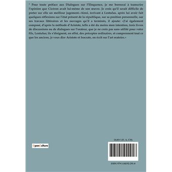 Dialogues sur l'éloquence: Deoratore, Brutus, Orator