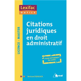 Citations juridiques en droit administratif