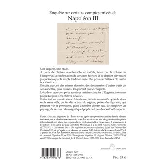 Enquête sur certains comptes privés de Napoléon III