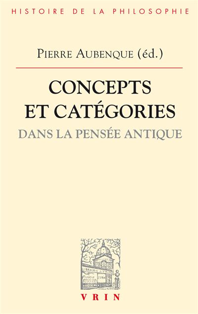 Concepts et catégories dans la pensée antique - Jean Pépin - (donnée non spécifiée)