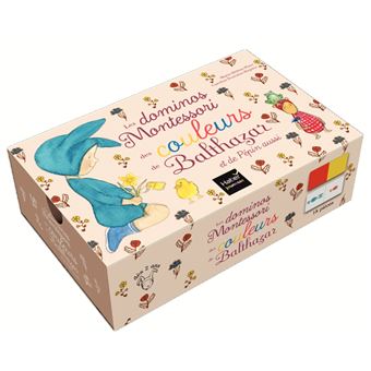Les premiers dominos des couleurs Montessori de Balthazar et de Pépin aussi