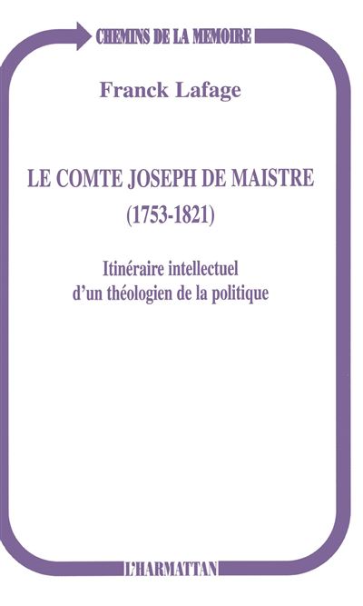 Comte joseph de maistre 1753-1821