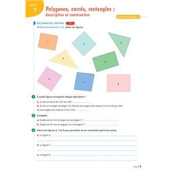 Cap Maths CM1 Éd. 2020 - Cahier de Géométrie-Mesure