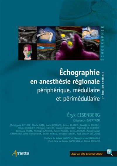 Echographie en anesthésie régionale - Eryk Eisenberg - broché