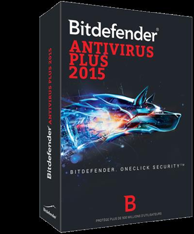 Bitdefender Antivirus 2015 Plus PC 1 an 1 poste