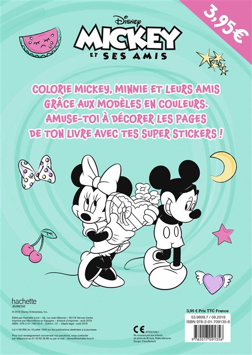 Mickey - MINNIE ET LA LICORNE - Mes Coloriages avec Stickers - Disney -  Collectif - broché - Achat Livre