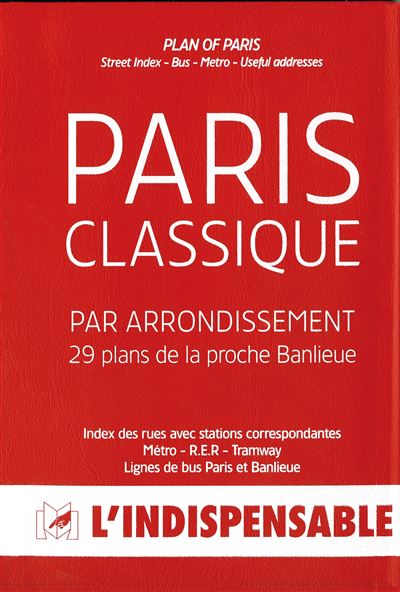 R17 Plan de Paris classique par arrondissement -  Collectif - relié