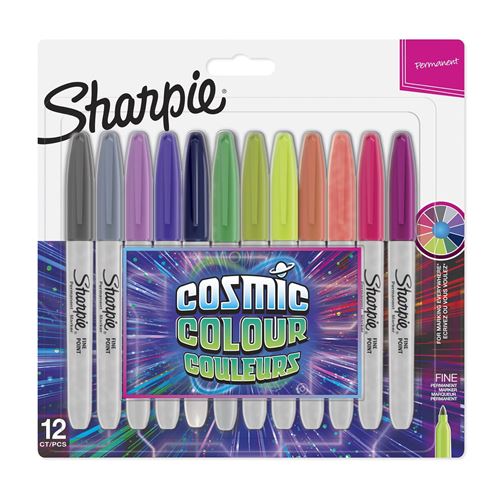 Lot de 12 marqueurs Sharpie Papermate Cosmic Color