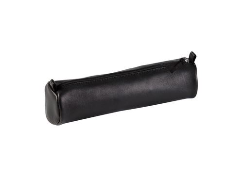 CLAIRFTN RDC5 TROUSSE RONDE CUIR NOIR