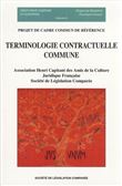 Terminologie contractuelle commune
