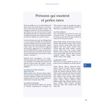 L'officiel des prénoms 2022