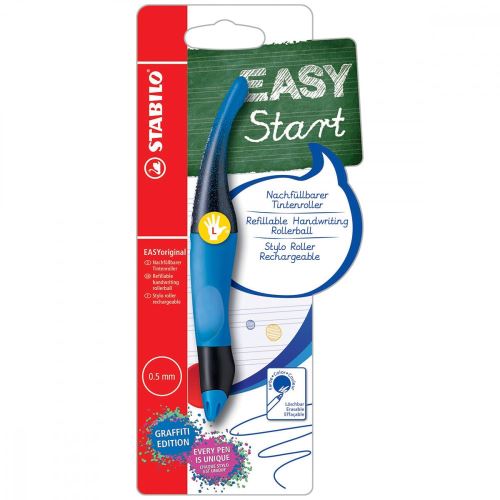 Stylo roller Stabilo Easy Start Graffiti édition Gaucher Modèle aléatoire