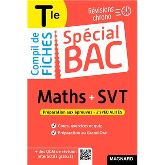 Spécial Bac Compil de Fiches Maths-SVT Tle Bac 2023