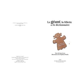 Le géant, la fillette et le dictionnaire