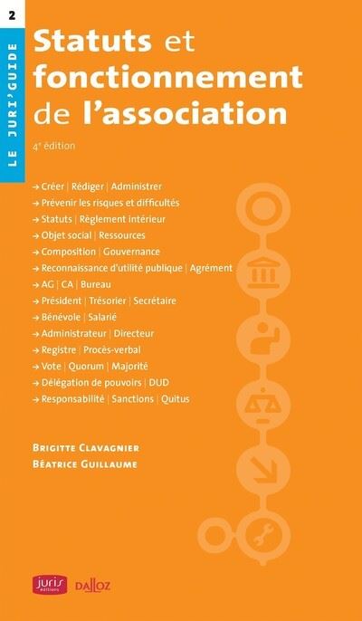Statuts et fonctionnement de l'association - Brigitte Clavagnier - broché