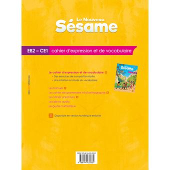 Le nouveau Sésame Cahier d'expression et de vocabulaire EB2-CE1