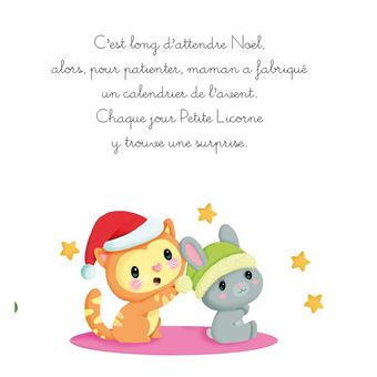 Petite licorne fête Noël