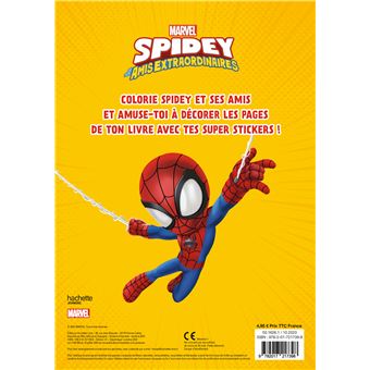 Livre Marvel Spidey et ses amis extraordinaire - avec pinceau