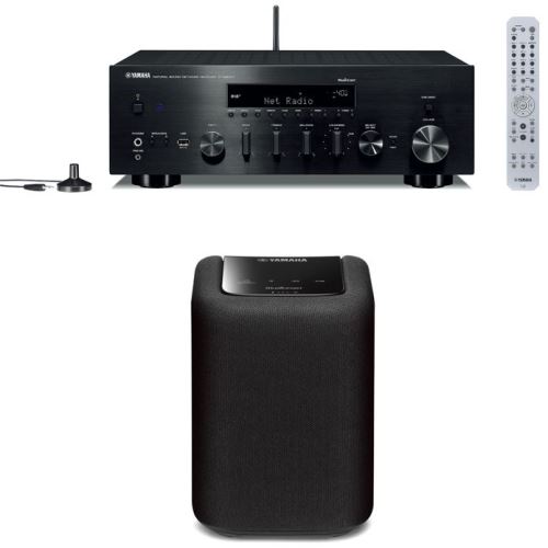 Amplificateur Yamaha R-N803D WiFi Noir + Enceinte Bluetooth sans fil Yamaha MusicCast WX-010 MultiRoom Noire