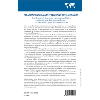 Paradigmes dominants et relations internationales :