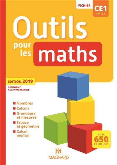 Outils pour les Maths CE1 (2019) - Fichier de l'élève - Claire Delvaux - broché