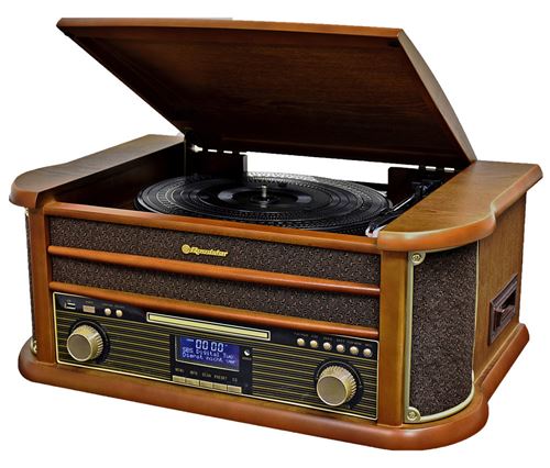 Tocadiscos Roadstar HIF-1993D+BT 80W Bluetooth Tracción Correa Cassette CD USB - Image 2