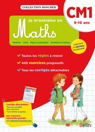 Je m'entraîne en maths CM1 - Cahier