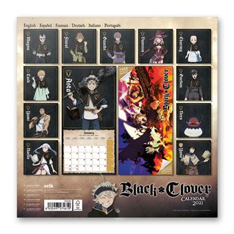 Calendrier mural 2023 Black Clover