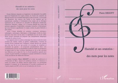 Haendel et ses oratorios des mots pour les notes