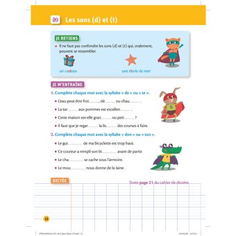 Petit cahier LAROUSSE d'orthographe et de dictées CP