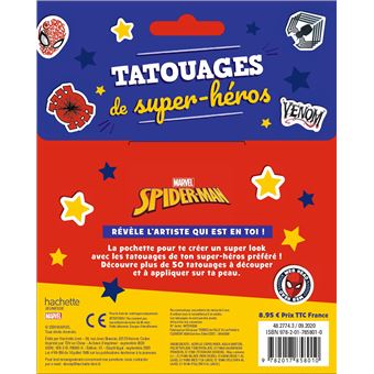 SPIDER-MAN - Les Ateliers Disney - Tatouages - Marvel