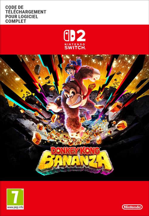 Code de téléchargement Donkey Kong Bananza Nintendo Switch 2