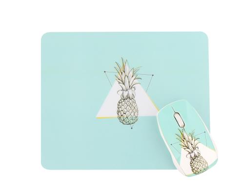 Pack Souris sans fil et Tapis de souris T'nB Ananas Exclusiv Series