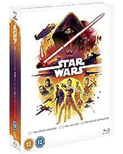 Star Wars Trilogy: Episodes 7-9 (DVD) - The Force Awakens, Last Jedi, Rise Of Skywalker