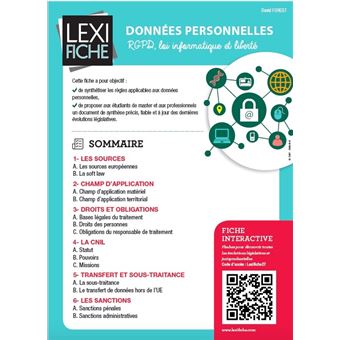 Données personnelles