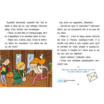 Sami et Julie Roman CE2 Enquête à la bibliothèque