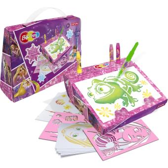 Mallette Pupitre 2 En 1 Blopens Raiponce Lansay - Tableau et pupitre ...