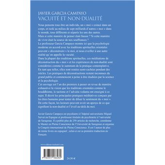 Vacuité et non-dualité - Méditations pour déconstruire le moi